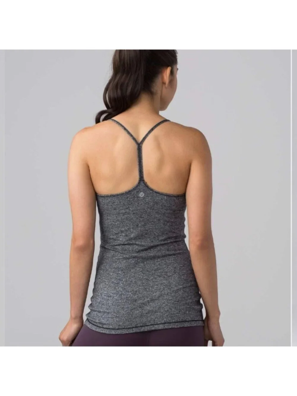 Lululemon Power Pose Tank Heathered Black